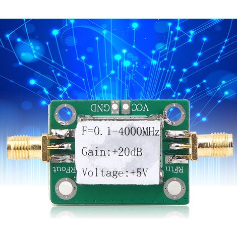 0,1–4000 MHz 20 dB Breitbandverstärker mit geringem Rauschen und Mikrowellen-HF-Modul (AMP LNA) (1/5)