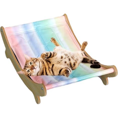 longue pour chat Lit rafrachissant pour chaton en bois pour (1/5)