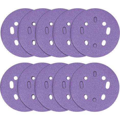 Trend Dischi abrasivi Zirconium 125mm Random Orbit 40 grana, AB/125/40Z, Confezione da 10 (1/5)