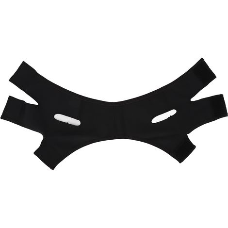 Sangle Amincissante Visage Noir Léger, Massage Portable, Ceinture Modelante V-Line Respirante (1/5)
