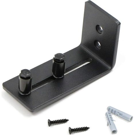 Guide de roulement pour porte coulissante - Avec 2 roulettes - Pour portes coulissantes - Noir,Superma (1/4)