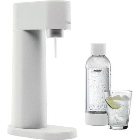 mysoda Máquina de carbonatación blanco diseño madera 1 litro