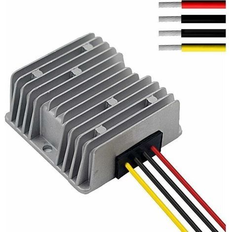 Convertisseur de tension,Car DC 12V 15A Stabilisateur de Tension Surge Protector Régulateur d'alimentation pour Auto Truck Vehicle Boat Solar System etc. (entrée DC10-24V, Sortie DC12V) (1/5)