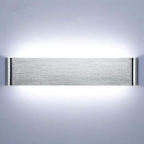 Wandleuchte Innen 40cm Wandlampe 18W 6000k LED Wandlampe aus Aluminium für Schlafzimmer, Flurbeleuchtung, Wohnzimmer, Treppen