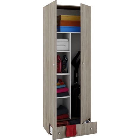Gabinete de limpieza de gabinete de escoba de madera Vandol S 70x196x40 - VCM