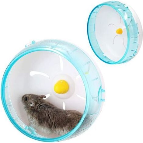 Roue de hamster, roue d'exercice pour hamster, gerbille, souris ou autres petits animaux domestiques (bleu,1Pcs) (1/4)