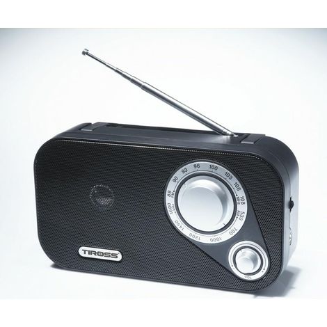 RADIO PORTABLE TIROSS TS462 FONCTIONNANT SUR BATTERIE (1/2)