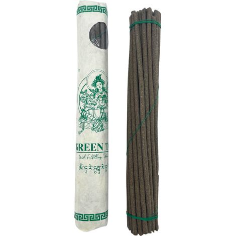 Paquet roulé de 30 encens tibétains premium - Tara Verte- Vendu par 1 (1/2)
