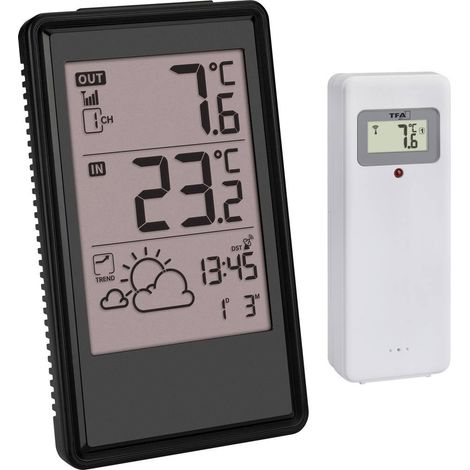 TFA Dostmann Funk-Wetterstation 35.1170.01 Station météo radiopilotée Prévisions météorologiques 6 à 12 heures Nombre d