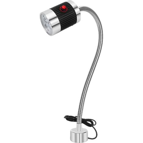 6W Lampe de Machine Magnétique, Lampe de Travail LED Magnétique avec Col de Cygne Flexible et Socle Magnétique Puissant, Blanc Froid 6500K pour Machine à  Gril, Atelier