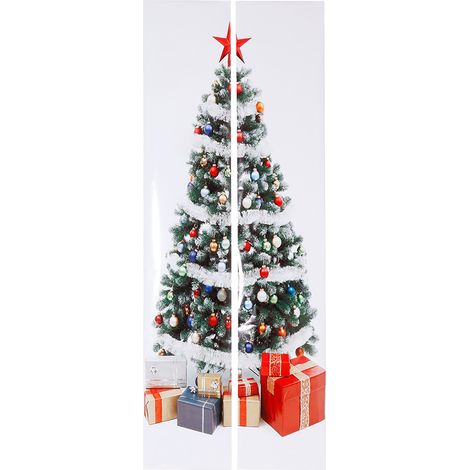 Autocollant Arbre de Noël pour Vitrine - Décoration Murale et Porte de Noël (1/5)