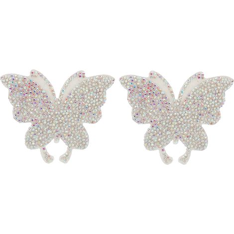 Autocollant Papillon Cristal Brillant avec Strass pour Décoration Vêtements Voiture Ordinateur (1/5)