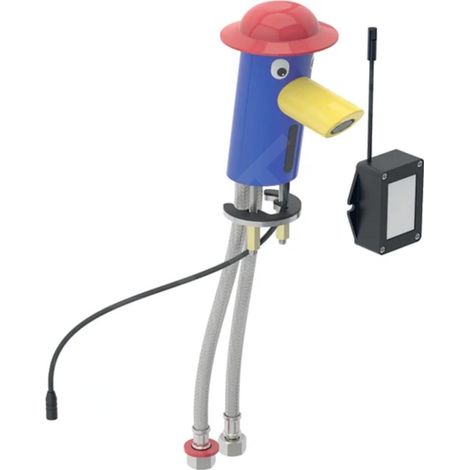 Geberit Bambini - Robinet de lavabo électronique, pour enfants, à piles, multicolore 577650000 (1/4)