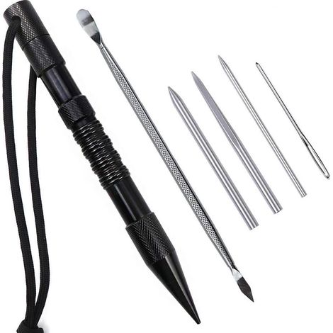 BEBUSINGOTO Con 6 agujas para atar paracord o cuero. (1/2)