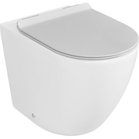 Copriwater serie Tokyo bianco con chiusura soft close e sgancio rapido (1/5)