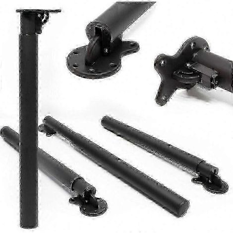 Pieds de table noirs réglables, plage de hauteur 70-110 cm, emballage individuel, série 26-27. (1/5)