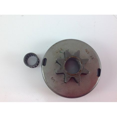 Piñón motor motosierra JONSERED 60 61 62 66 70E 601 621 3/8' dientes 8 004298 (1/4)