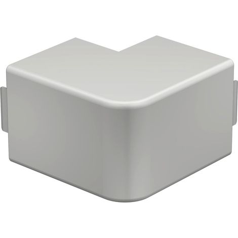 OBO Bettermann Capucha de esquina exterior 60x60mm Cloruro de polivinilo blanco puro RAL 9010, 6192319
