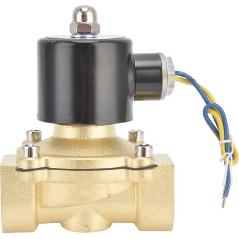 Normally closed brass solenoid valve, direct acting diaphragm control device 25mmDC24V. (1/5)