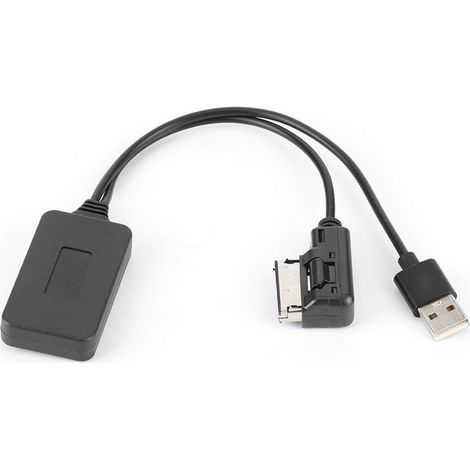 Adaptador Bluetooth AMI MMI, cable AUX y adaptador de corriente USB compatibles con Audi A5 8T, A6 4F, A8 4E y Q7 7L. (1/4)