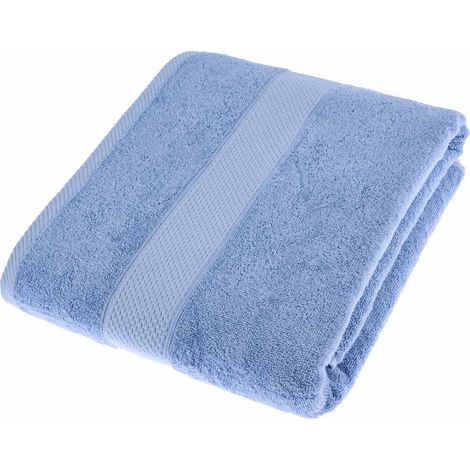 HOMESCAPES Turkish Cotton Light Blue Jumbo Towel