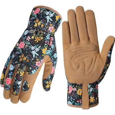 Filiyano-Gants de jardinage pour femmes - Gants de jardinage en cuir, anti-épines, gants de travail protecteurs pour le jardinage (1/5)