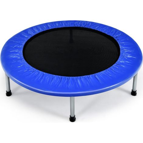 Mini-Fitness-Trampolin, 97 cm, faltbar, blau, Tragkraft 150 kg