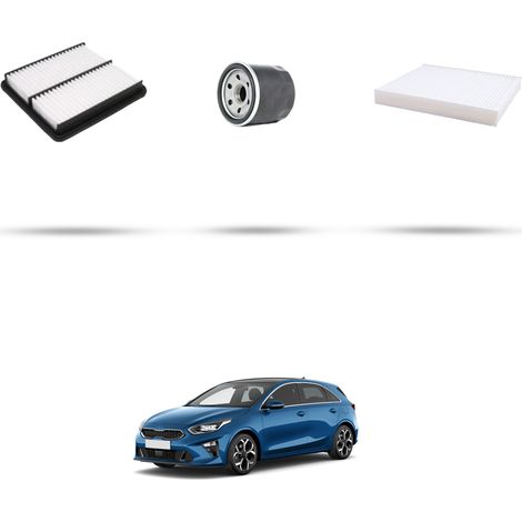Kit tagliando 3 filtri compatibile con Kia Cee D III (CD) 1.4 T-Gdi 103kw dal 2018 (1/5)