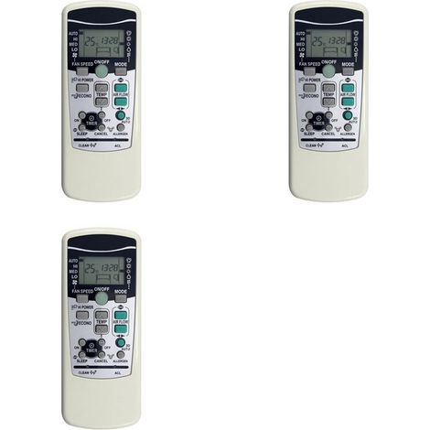 3 mandos a distancia de repuesto RKX502A001 para aire acondicionado (compatibles con RKX502A001G, RKX502A001C, RKX502A001B y RKX502A007P) (1/4)