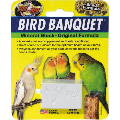 Blocco Minerale Bird Banquet con Semi 28 g per Uccelli