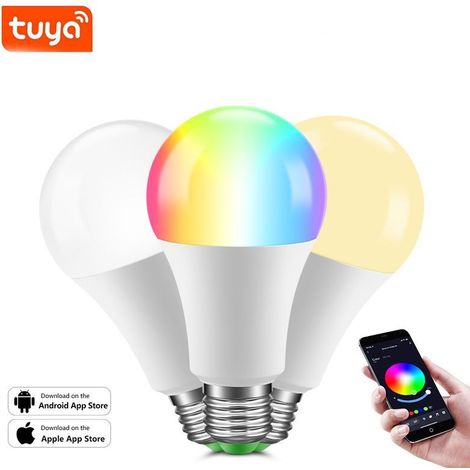Lampadine intelligenti, lampadine Wi-Fi Bluetooth che cambiano colore, sincronizzazione musicale, 54 scene dinamiche, 16 milioni di lampadine RGB fai da te, funzionano con Alexa, Google Assistant e l' (1/5)