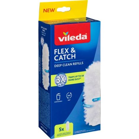 Vileda Flex&Catch Staubwedel-Einsätze 5 Stück.