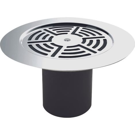 Valentin – Grille marguerite inox diamètre 115mm – Accessoire pour siphon – Pour douche et salle de bain – Tube 40/45mm