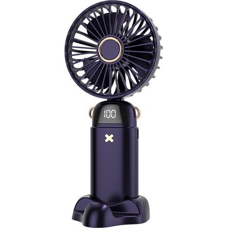 Mini Ventilateur de Poche Pliable – Affichage Numérique, USB Rechargeable – Pour Femme, Homme & Enfant – Bureau & Maison (1/5)