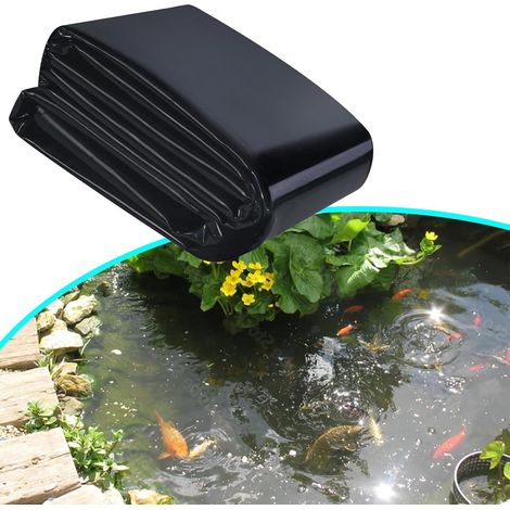 1 Bâche D'étang EPDM Noire Robuste 2x8m Ou 6x12m Résistante UV Pour Bassin Koi Et Cascade