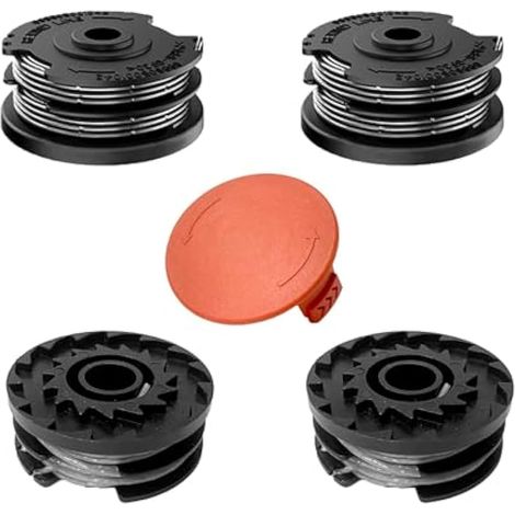 Lot de 4 bobines de fil compatibles avec les coupe-bordures Bosch AdvancedGrassCut 36 ART 30-36 LI ART 24 ART 24+ ART 27 ART 27+ ART 30 ART 30+, bobine de fil de rechange pour F016800351 (4 (1/5)