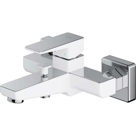 OMNIRES Parma - Grifo de bañera, blanco/cromo PM7430CRB (1/2)