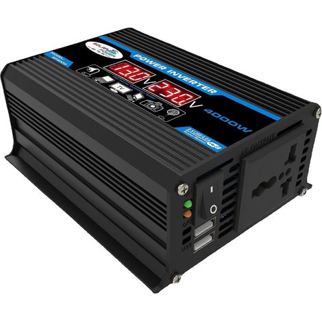 Onduleur 4000 W 12 V à 220 V à onde sinusoïdale pure avec télécommande et transformateur à onde sinusoïdale pure avec télécommande (1/4)