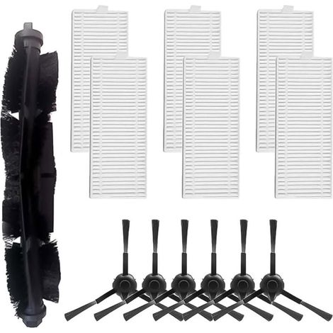 Lot de 13 brosses latérales principales pour aspirateur robot pour Tapo RV10 RV30, 1 brosse à rouleau principale, 6 filtres, 6 bro (1/4)