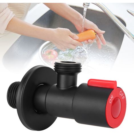 Robinet d'arrêt en acier inoxydable G1/2 pour salle de bain, vanne d'angle pour toilettes et robinetterie sanitaire