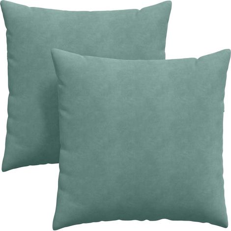 Maison Exclusive - Cuscini da Divano 2 pcs Verde Mare 60 x 60 cm Tessuto in Cords
