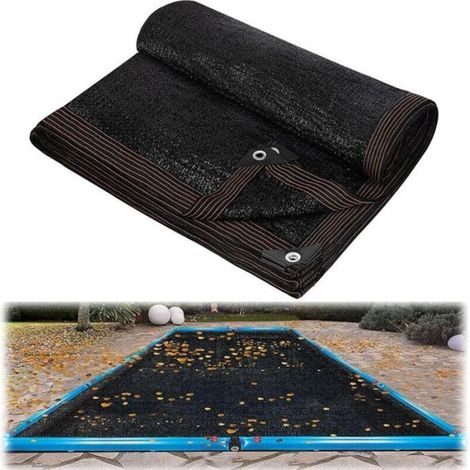 Filet de protection rectangulaire contre les feuilles pour piscines hors sol - 3 m x 5 m