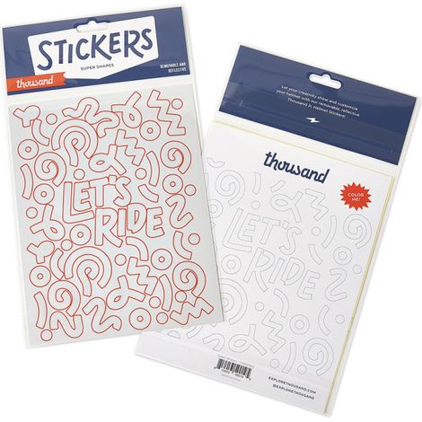 Stickers De Personnalisation Casque Enfant Formes - Design Ludique - Thousand