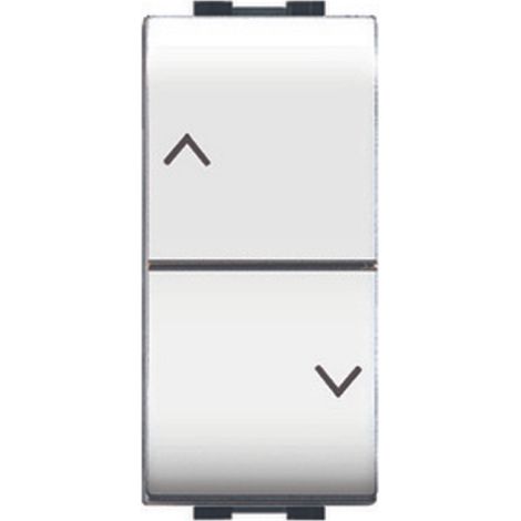 LIFE 4022 WH DOPPIO PULSANTE P/TAPPAR BIANCO- ELETTROCANALI- 1,0 pz