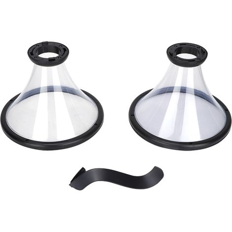 Boîte à pièces transparente ronde pour économies, avec couvercle et fente, 17.5 cm