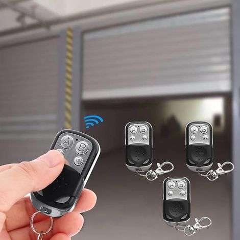 Telecomando per cancello, telecomando universale per porta da garage, 3 telecomandi per cancello e porta da garage a 433 MHz, telecomando universale per cancello, telecomando wireless universale per p (1/5)