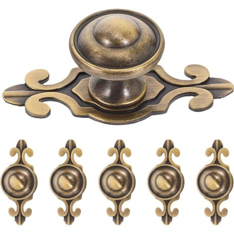 CLISPEED Lot de 6 boutons meuble en laiton avec un seul trou et (1/5)
