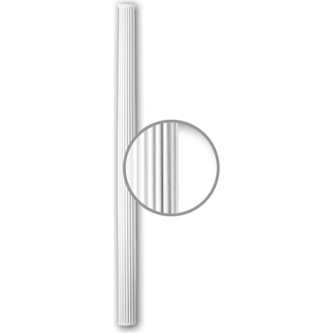 Fût de demi-colonne 116081 Profhome Colonne Élement décorative style Néo-Classicisme blanc
