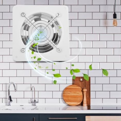 Ventilateur Ventilation extracteur Extraction Aérateur Toilettes Salle Bain Cuisine Mural (1/4)