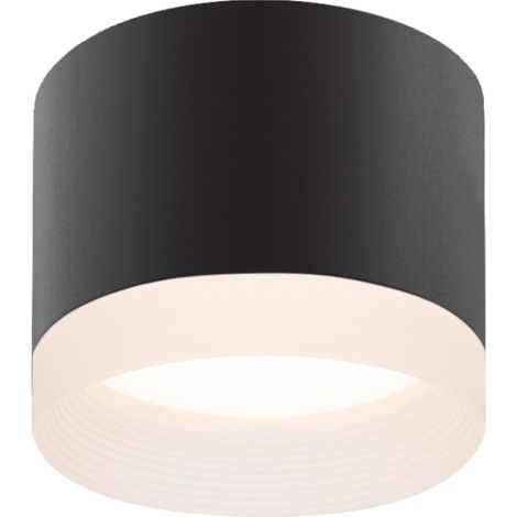 Aufputz-Deckenleuchte, schwarz, Spot, 1x GX53 Spotlight Videx